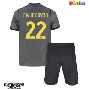 Inter Milan Henrikh Mkhitaryan #22 Dětské Alternativní dres komplet 2026-27 Krátký Rukáv (+ trenýrky)